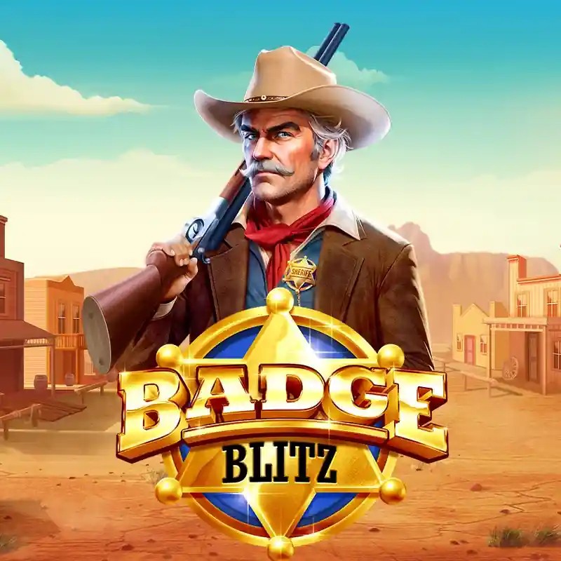 Badge Blitz logo – Slots by Pragmatic Play at 7Gold Casino
