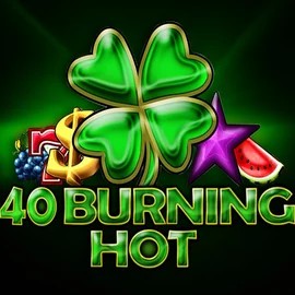 40 Burning Hot slot logo by Amusnet Interactive at 7Gold Casino40 Burning Hot