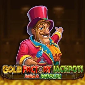 Gold Factory Jackpots Mega Moolah slot visual from Aurum Signature Studios available on 7goldscasino.com