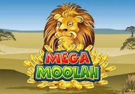 Mega Moolah slot online game logo by Games Global on 7goldscasino.com