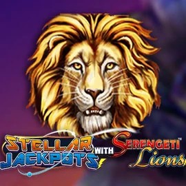 Stellar Jackpots with Serengeti Lions logo by Lightning Box Game 7Gold Casino