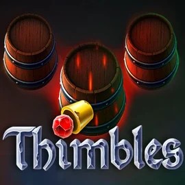Thimbles slot logo by Evoplay at 7Gold CasinoThimbles